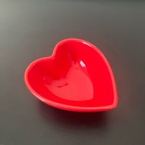 Red Heart-Shaped Bowl